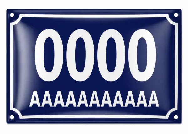Smaltovaná cedule jako DAR číslo 10